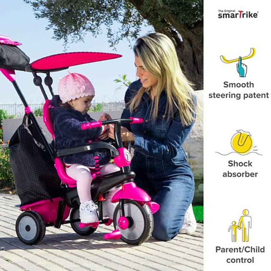 ⁦תלת אופן בעל 4 מצבי נסיעה VANILLA PLUS צבע ורוד 798151⁩ – תמונה ⁦4⁩