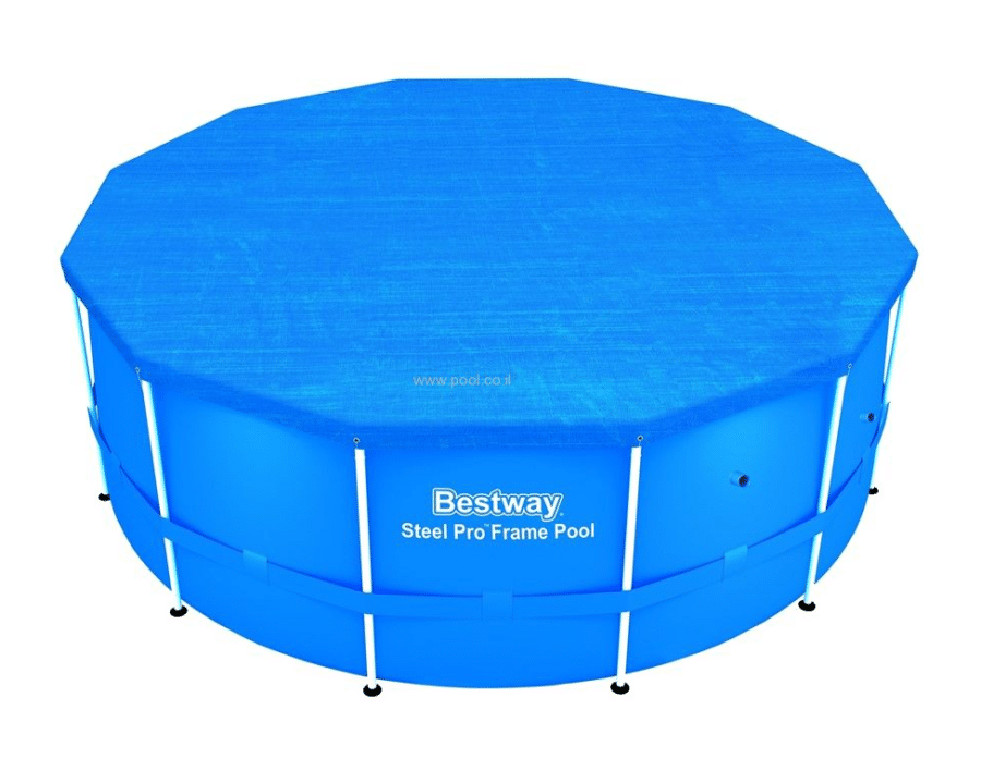 כיסוי לבריכה עגולה מסגרת 366 קוטר 58037B מבית BESTWAY