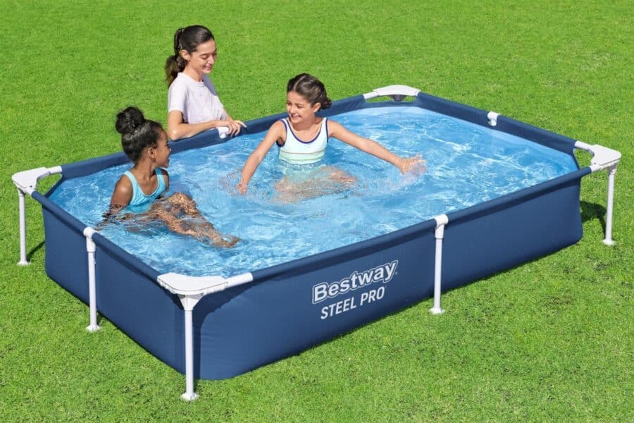 בריכה משפחתית מסגרת מלבנית (221X150X43) 56401 מבית BESTWAY