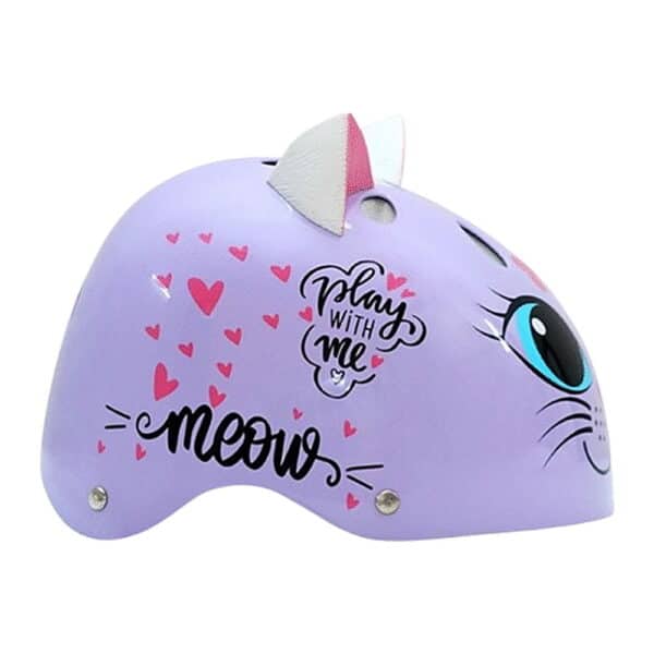 קסדה לילדים Kitty Cat חתול סגול מבריק SMALL 82711