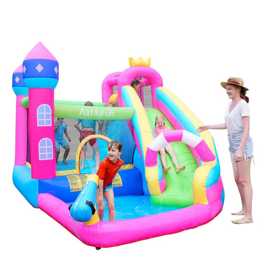 ⁦מתנפח מים גדול טירת הנסיכות הקסומה W83002 מבית Air My Fun⁩ – תמונה ⁦3⁩