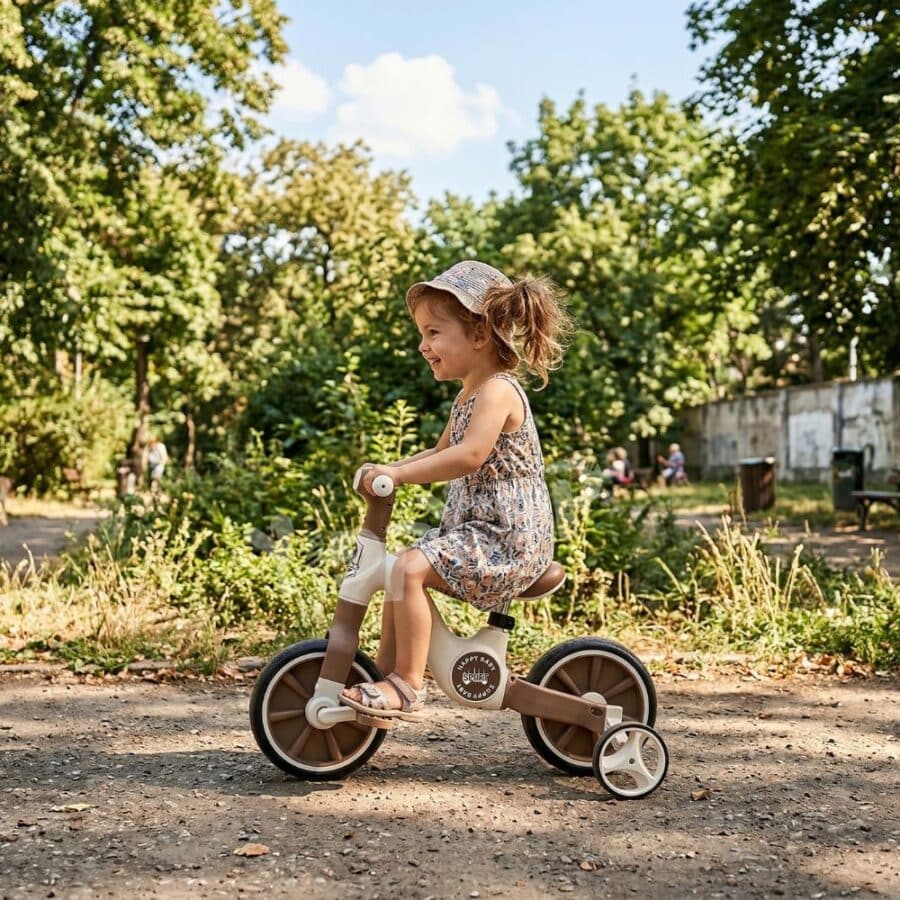 ⁦תלת אופן וינטג 2 באחד בצבע חום 20259BR מסדרת Retro line⁩ – תמונה ⁦5⁩