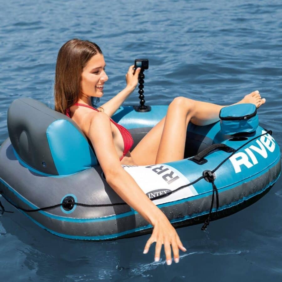 ⁦אבוב מקצועי מתנפח רשת 140 ס"מ לבריכה/ים עד 100 ק"ג | מקט 56843 | INTEX⁩ – תמונה ⁦3⁩