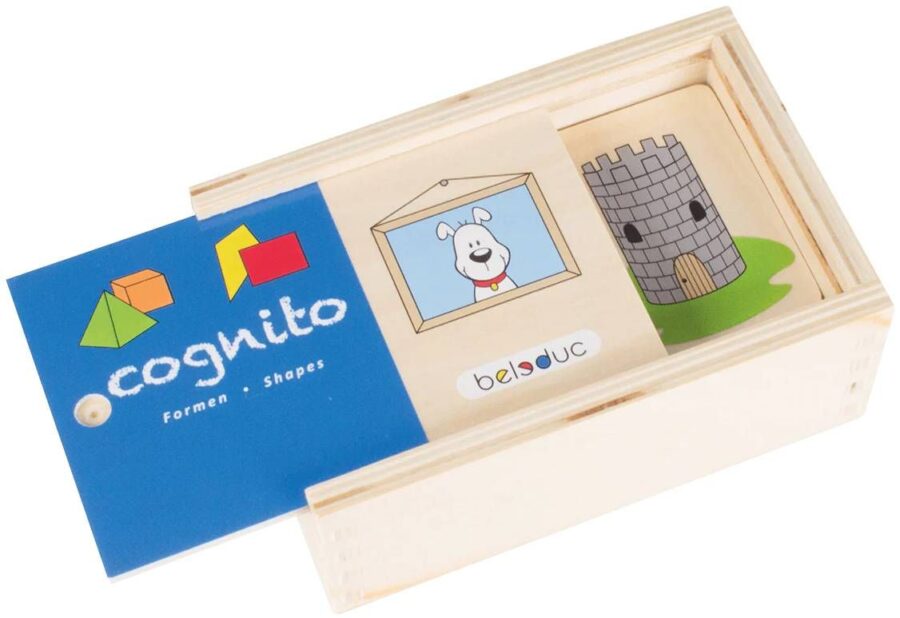 משחק התאמת צורות 20 חלקים Cognito מעץ 115400 מבית Beleduc