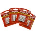 חבילת 12 סוללות AAA4  אלקליין 19004110SET12 מבית RAYMAX