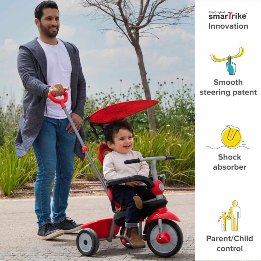 ⁦תלת אופן בעל 4 מצבי נסיעה ZOOM צבע אדום 798571⁩ – תמונה ⁦5⁩