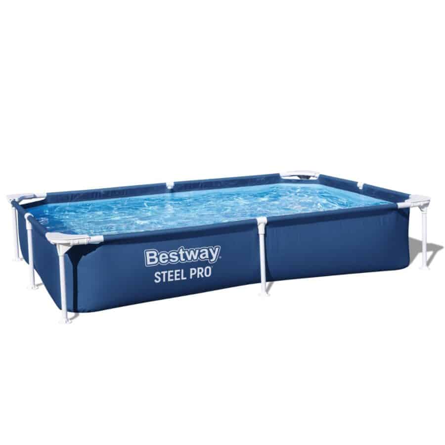⁦בריכה משפחתית מסגרת מלבנית (221X150X43) 56401 מבית BESTWAY⁩ – תמונה ⁦8⁩