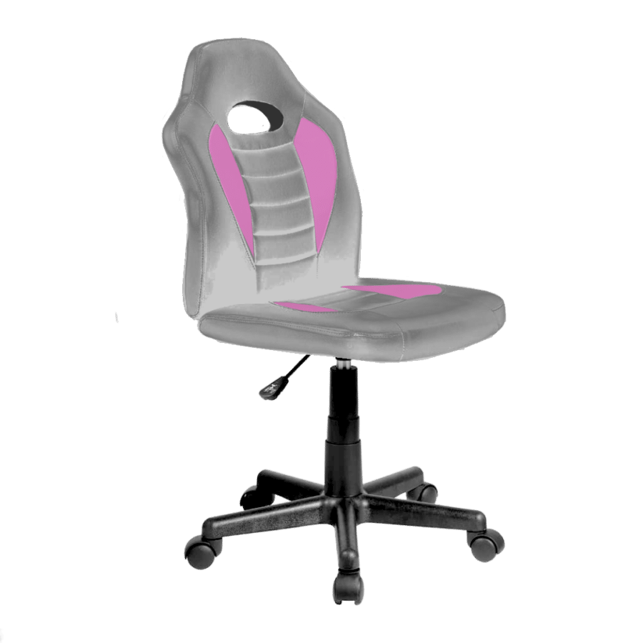 ⁦כיסא תלמיד ארגונומי לנוער בצבע כסוף וורוד chairSP⁩ – תמונה ⁦2⁩