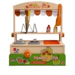 דוכן פלאפל מעץ לילדים 055350084224