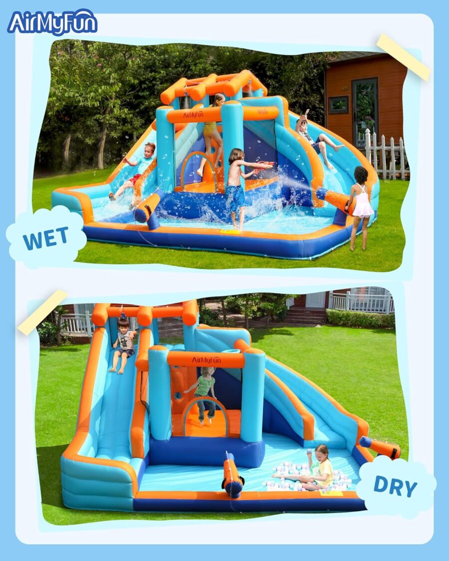 ⁦מתנפח מים עם מגלשה כפולה W83048 מבית Doctor Dolphin⁩ – תמונה ⁦3⁩