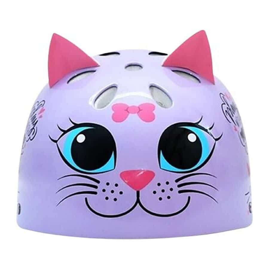 ⁦קסדה לילדים Kitty Cat חתול סגול מבריק SMALL 82711⁩ – תמונה ⁦2⁩