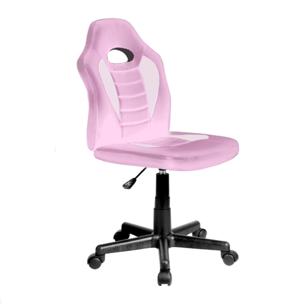 כיסא תלמיד ארגונומי לנוער בצבע ורוד לבן| מק"ט chairPW