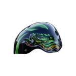קסדה לילדים Raptor שחור ירוק מבריק MEDIUM 84074