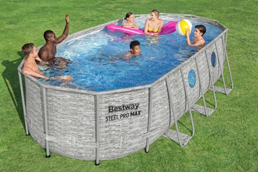 ⁦בריכה אובלית אולטרה (549X274X122) 56716 מבית BESTWAY⁩ – תמונה ⁦4⁩