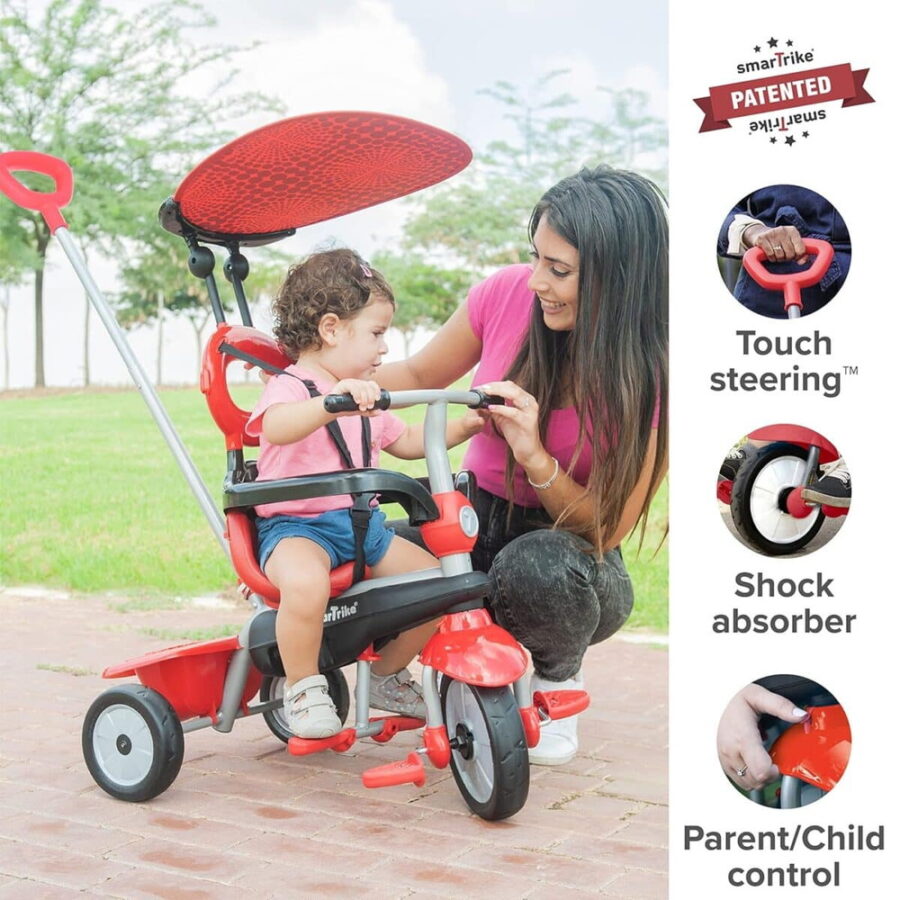 ⁦תלת אופן בעל 4 מצבי נסיעה ZOOM צבע אדום 798571⁩ – תמונה ⁦4⁩
