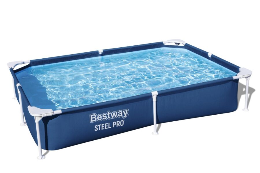 ⁦בריכה משפחתית מסגרת מלבנית (221X150X43) 56401 מבית BESTWAY⁩ – תמונה ⁦4⁩