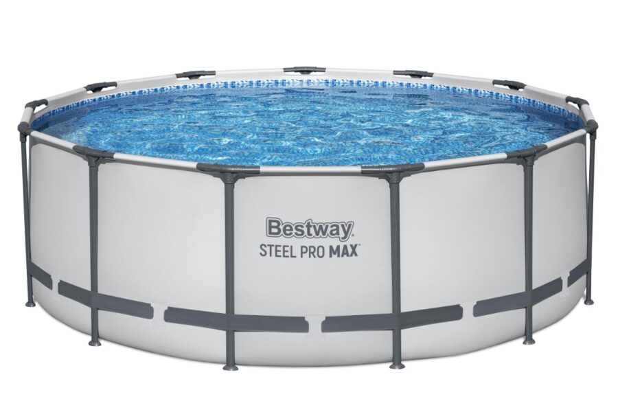 ⁦בריכת אולטרה עגולה אפורה MAX (457X122 סמ) 56438 מבית BESTWAY⁩ – תמונה ⁦6⁩
