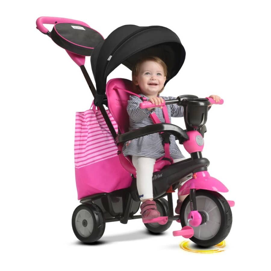 ⁦תלת אופן בעל 4 מצבי נסיעה SWING DLX צבע ורוד 798687⁩ – תמונה ⁦5⁩