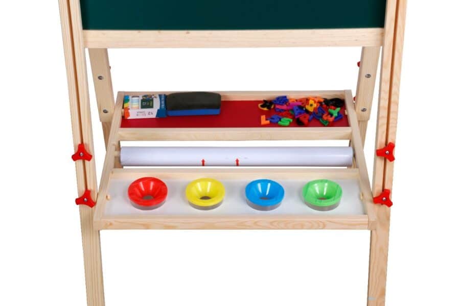 ⁦לוח ציור מתכוונן לילדים לגיר וטוש מגנטי W12B196 מאת בית העץ⁩ – תמונה ⁦7⁩