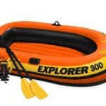 סירה מתנפחת ל3 אנשים בצבע כתום EXPLORER 300 עד 186 קג (211X117X41 סמ) 58332 מבית INTEX