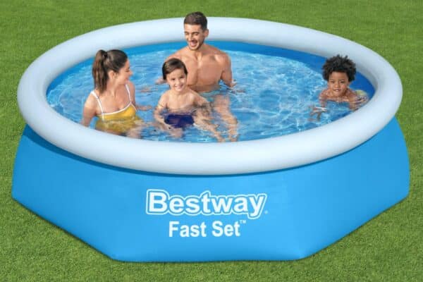 בריכה משפחתית עגולה שפה מתנפחת FAST (305X76 סמ) 57266 מבית BESTWAY
