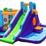 מתנפח מים עם מגלשה ומנהרת זחילה W83024 מבית Doctor Dolphin