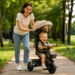 תלת אופן עם מושב דו-כיווני בצבע חום 3 ב-1 TRIFUNBW מבית TRIFUN