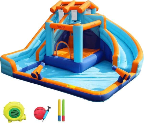 מתנפח מים עם מגלשה כפולה W83048 מבית Doctor Dolphin