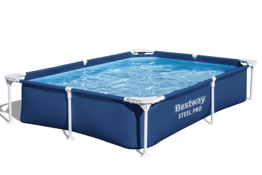 ⁦בריכה משפחתית מסגרת מלבנית (221X150X43) 56401 מבית BESTWAY⁩ – תמונה ⁦5⁩
