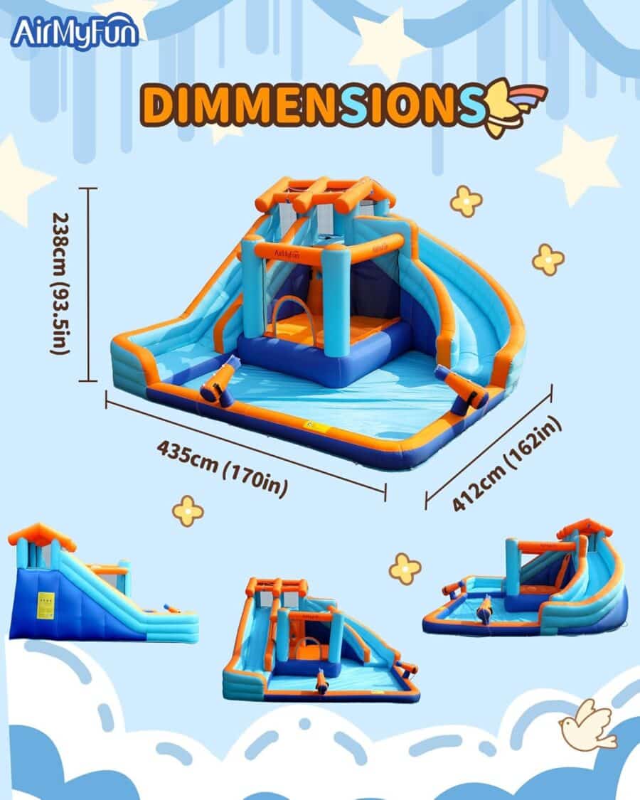 ⁦מתנפח מים עם מגלשה כפולה W83048 מבית Doctor Dolphin⁩ – תמונה ⁦6⁩