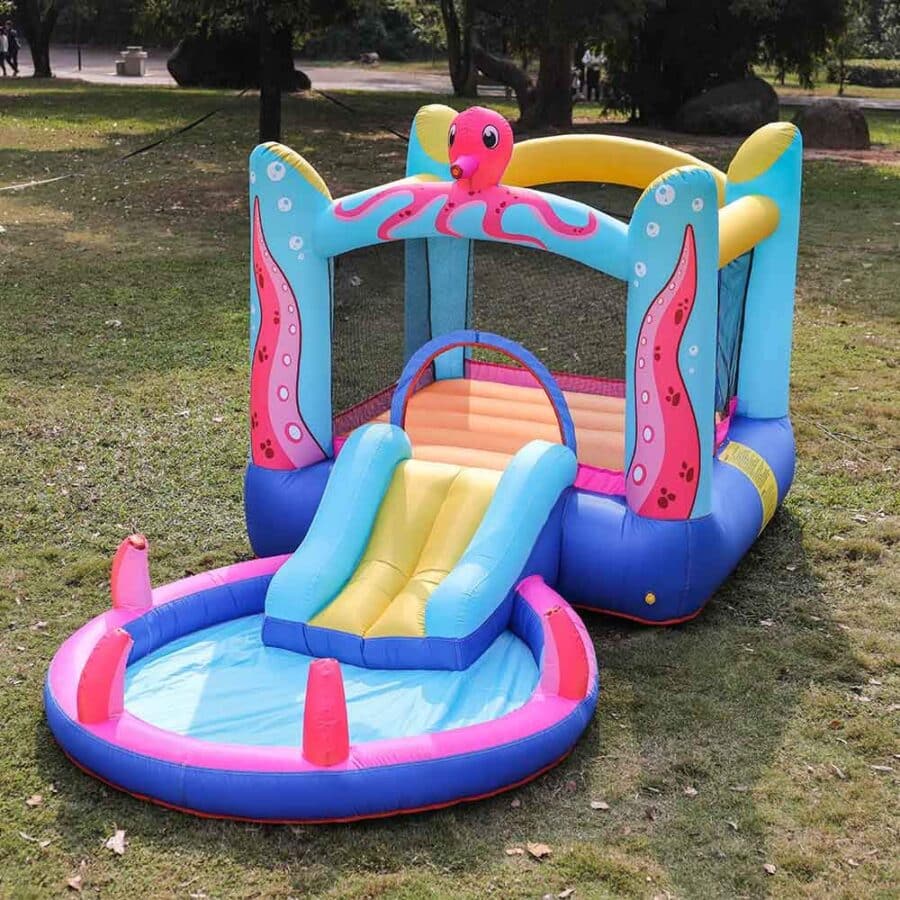 ⁦מתנפח מים עם מגלשה תמנון W63104 מבית Doctor Dolphin⁩ – תמונה ⁦6⁩