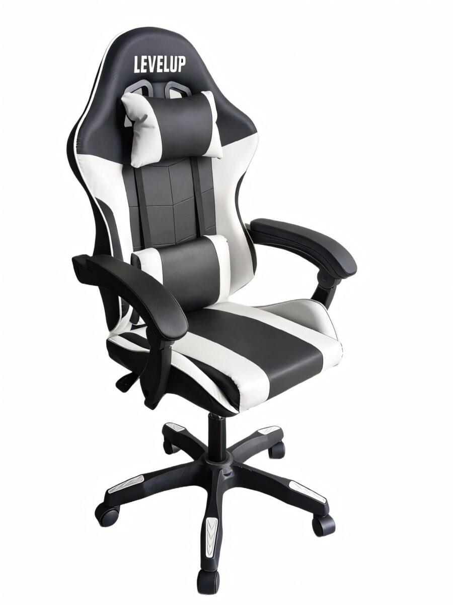 כיסא גיימינג בצבע לבן 7008W מבית LEVEL UP