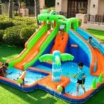 מתנפח מים עם שתי מגלשות תנין W83069 מבית Doctor Dolphin