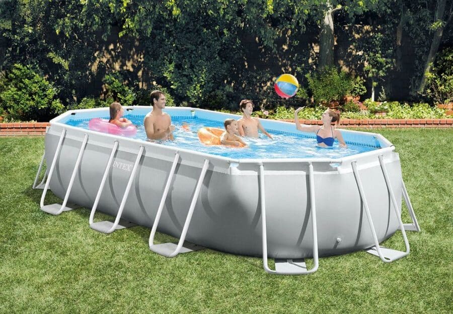 ⁦בריכה אובלית Prism Frame Ultra הכל כלול פרימיום | ‎503×274×122‎ ס״מ | INTEX | מק״ט ‎26796P‎⁩ – תמונה ⁦4⁩