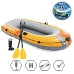 סט סירה מתנפחת Challenger 2 כולל משוטים ומשאבה ‎236×114×41‎ ס״מ | INTEX | מק״ט ‎66312‎