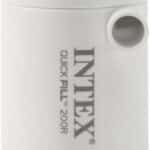 משאבת ניפוח מיני נטענת Intex QuickFill 200R לבנה עם פתח יציאה | yrz