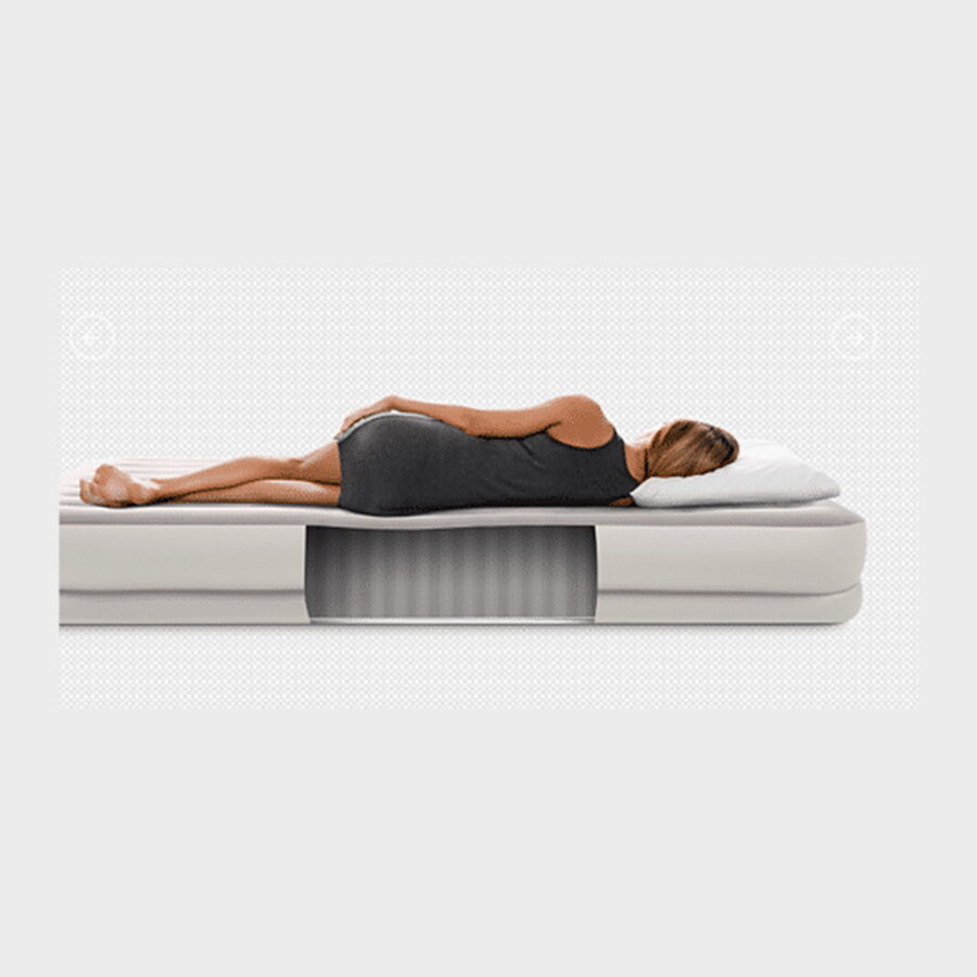 ⁦מזרן מתנפח זוגי Prestige Mid כולל משאבה ‎203×152×30‎ ס״מ | INTEX | מק״ט ‎64179‎⁩ – תמונה ⁦2⁩