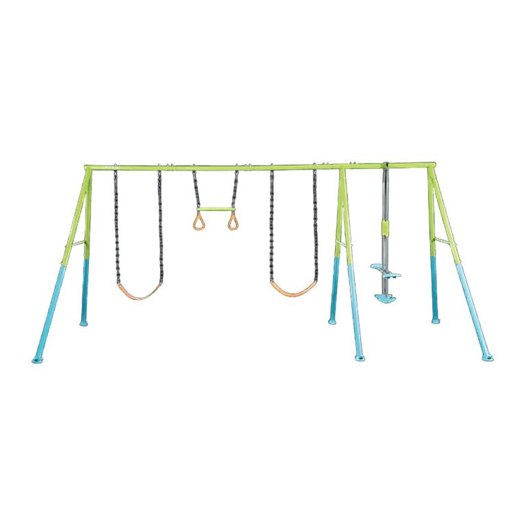 נדנדת ארבעה חלקים לחצר לילדים (4.42X2.35X2 מטר) 44130 מבית INTEX
