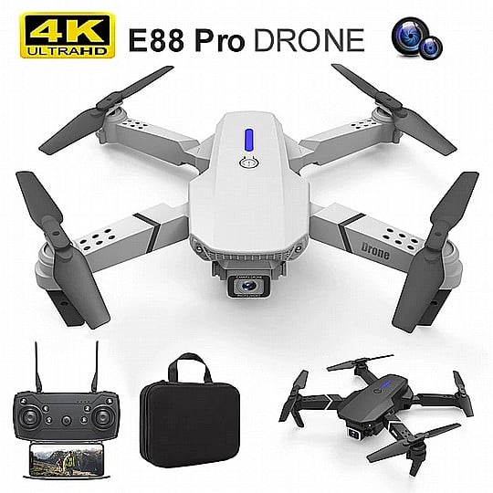 kfitz-2ea238512c019bcd42f3fa371935c9b2 רחפן מתקפל E88 Pro עם מצלמת 4K – תמונה 1